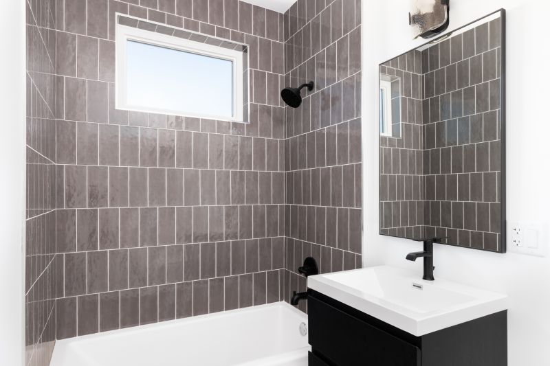Elegant bathroom tile work